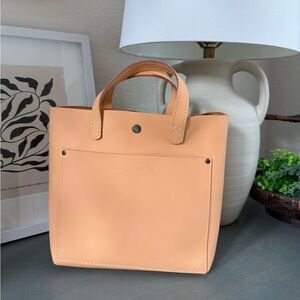 Portland Leather Goods Mini Crossbody Tote in Mamey